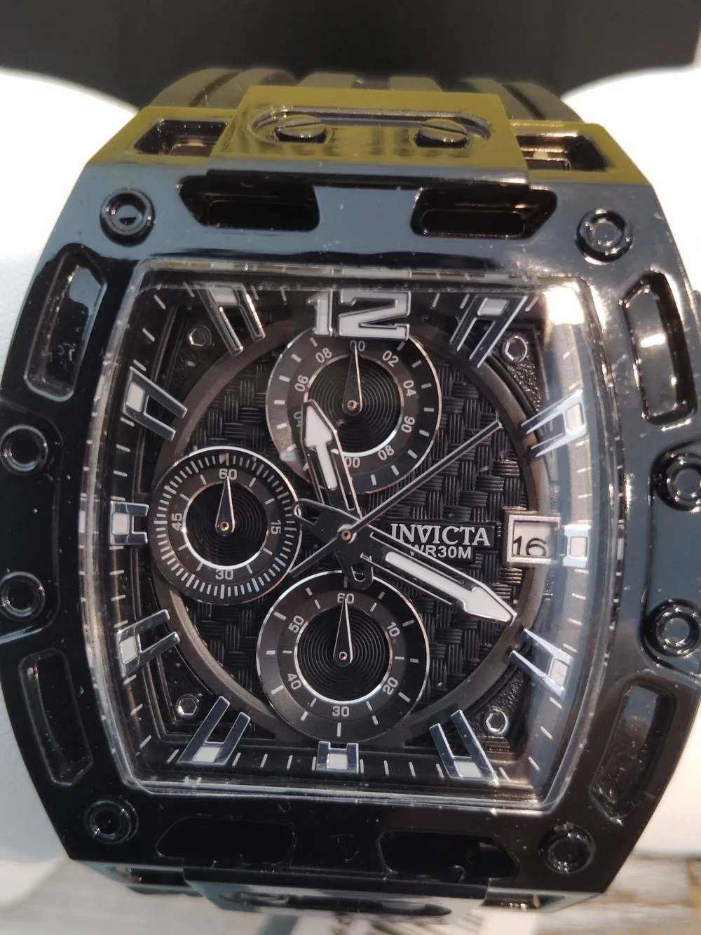 Invicta S1 Rally Allogrip Black Chronograph Men's Watch